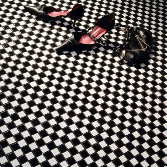 Black and White Mosaic Tiles