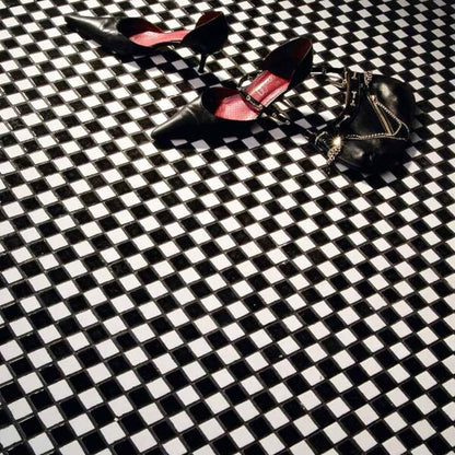 Black and White Mosaic Tiles