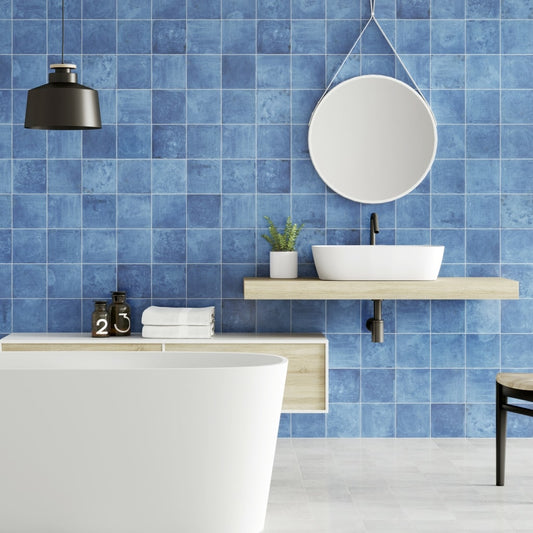 Blue Zellige Tiles - Room Setting