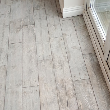 Bois Porcelain Grey Wood Tiles - Matt