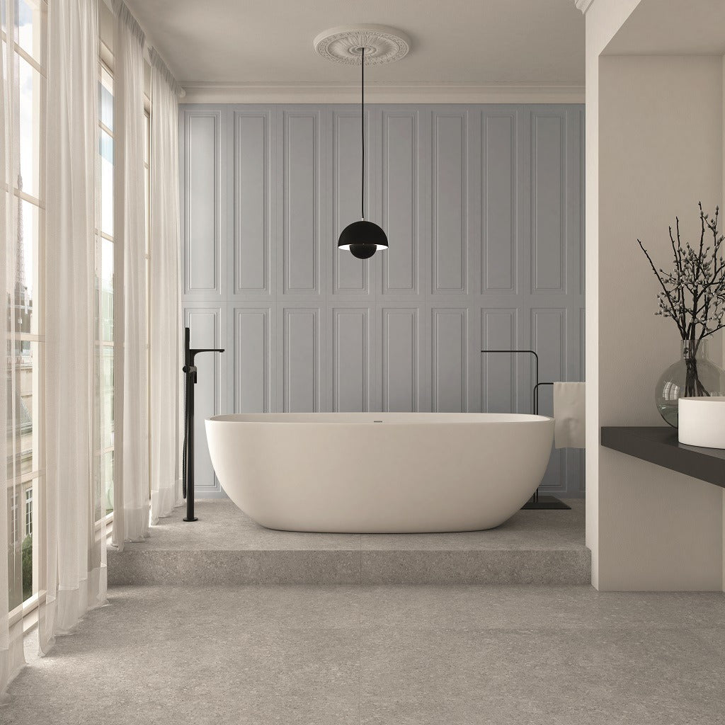 Boiserie Light Blue Wall Panelling