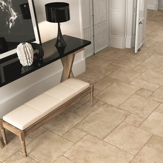 Brittany Beige Stone Effect Modular Tiles