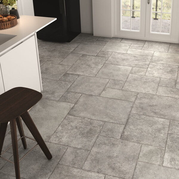 Cut Sample: Brittany Grey Modular Floor Tiles