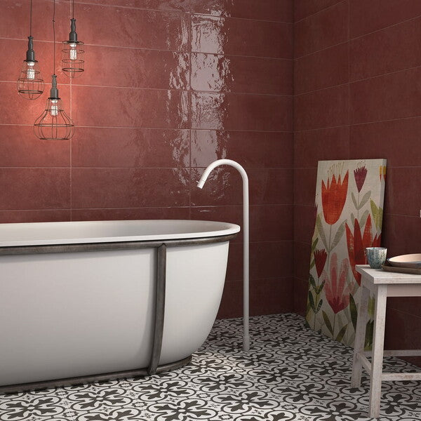 Boulevard Black and White Ceramic Floor Tiles
