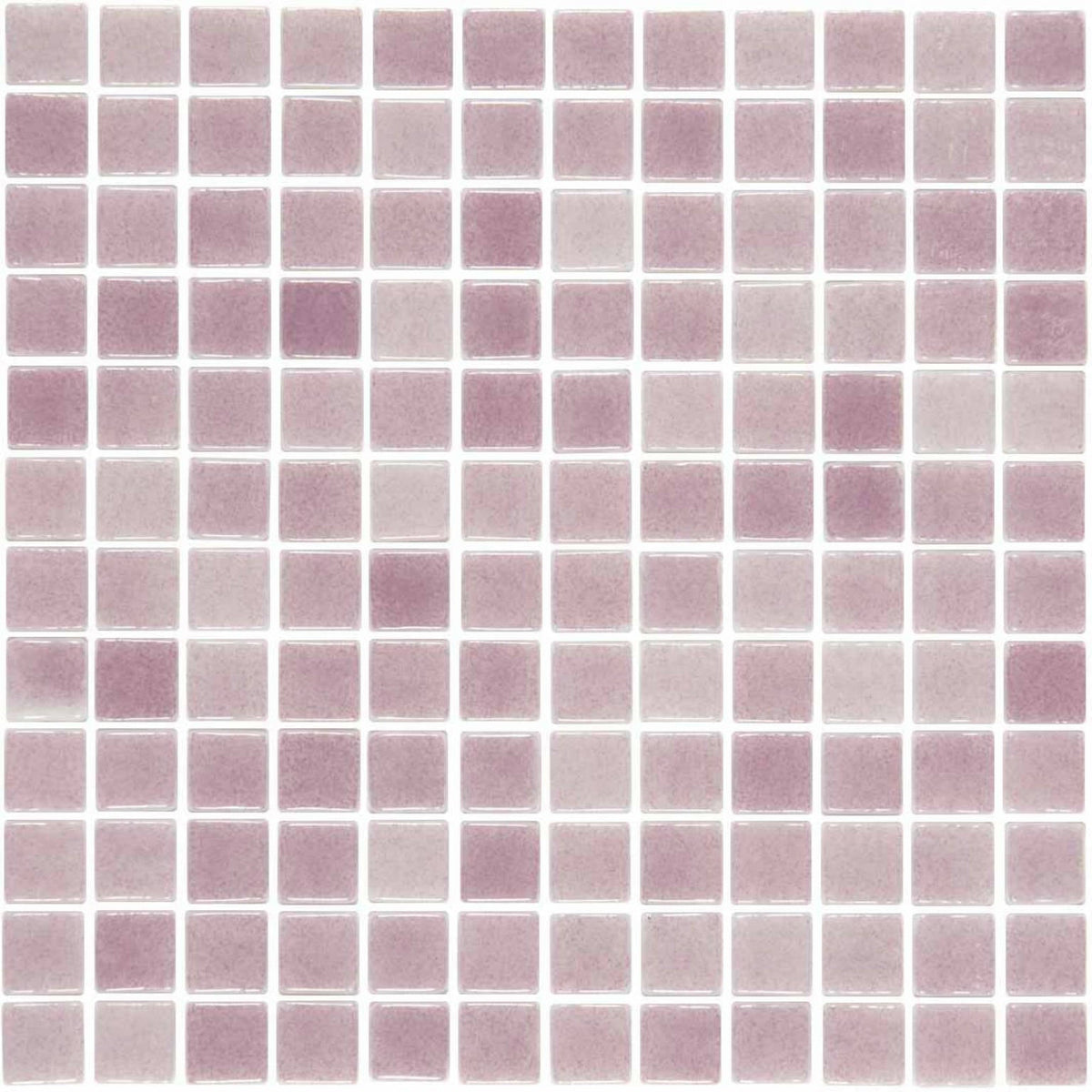 Cut Sample: Lila Pink and Purple Gloss Glass Wall Tiles
