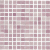 Cut Sample: Lila Pink and Purple Gloss Glass Wall Tiles