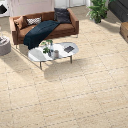 Brass Travertine Effect Tiles