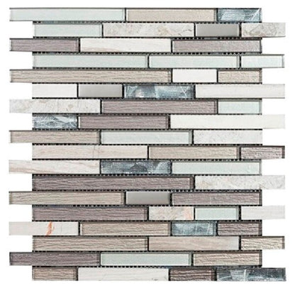 Brick Grey Mosaic Bathroom and Kitchen Tiles