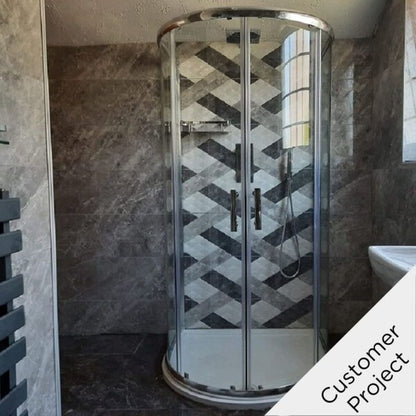 Buckingham Optic Grey Pattern Wall Tiles