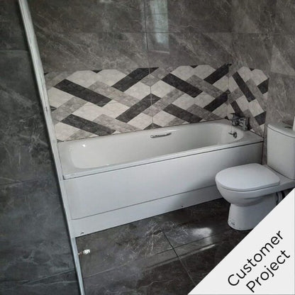 Buckingham Optic Grey Pattern Wall Tiles