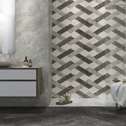 Buckingham Optic Grey Pattern Tiles