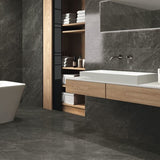 Buckingham Rectified Black Gloss Floor Tiles