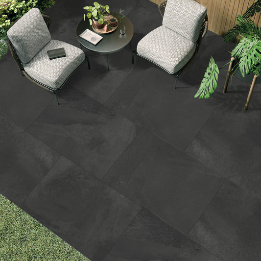 Cameroon Charcoal Porcelain Paving Slabs