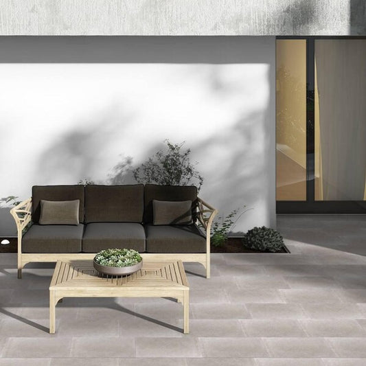 Camous Greige Anti Slip Floor Tiles - R12 Rating