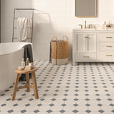 Canterbury Blue Octagon Tiles