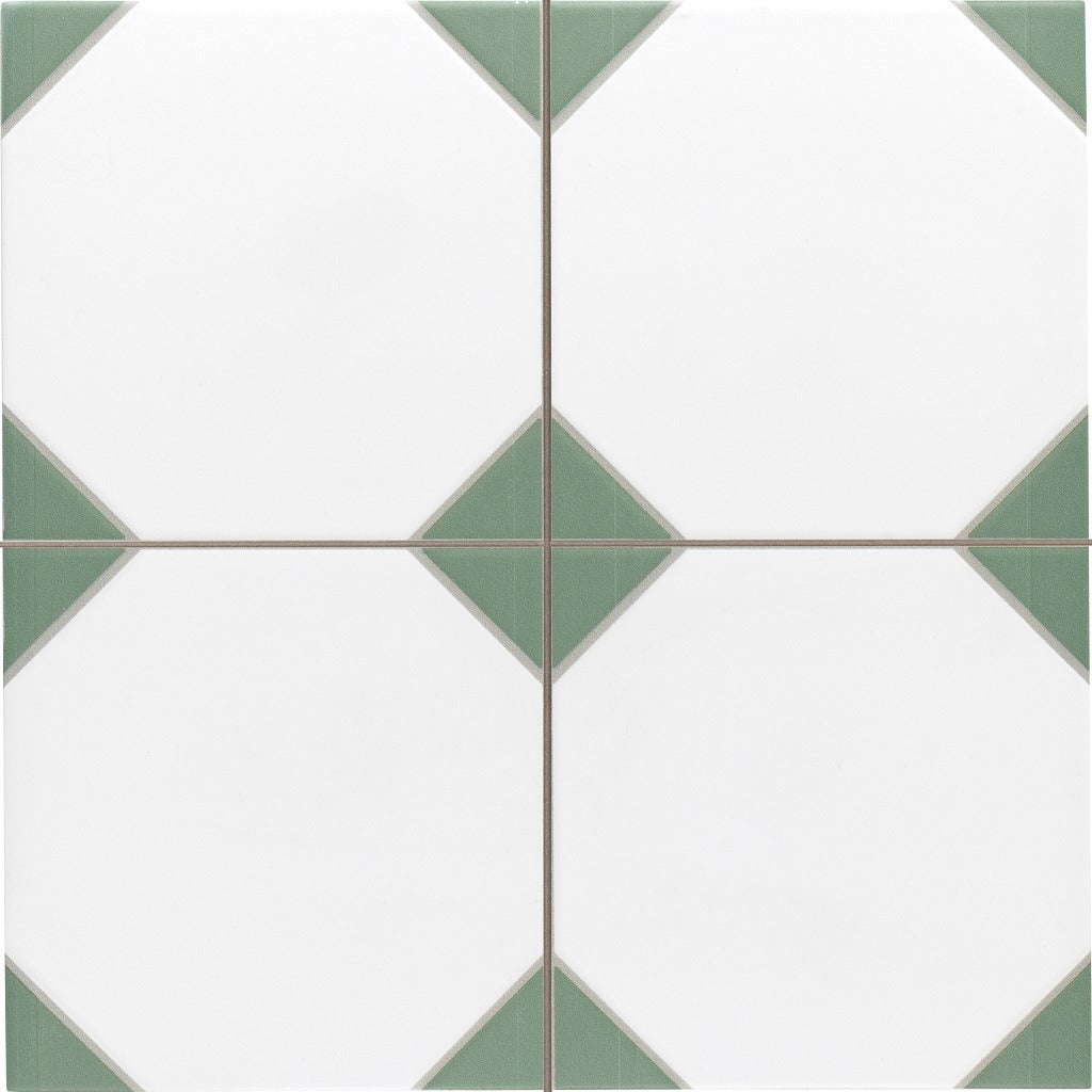 Canterbury Green Octagon Tiles