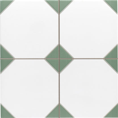 Canterbury Green Octagon Tiles