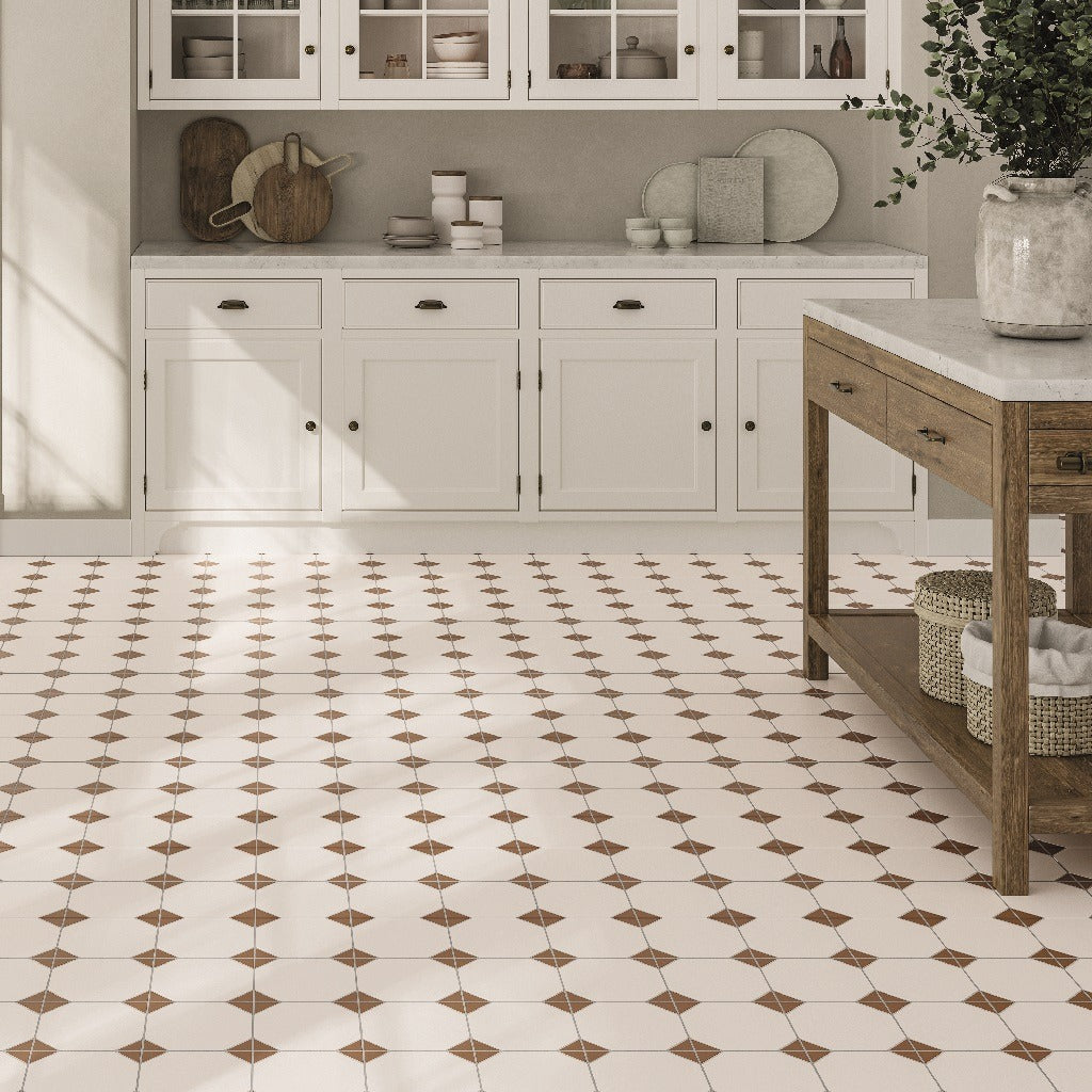 Canterbury Terracotta Octagon Tiles