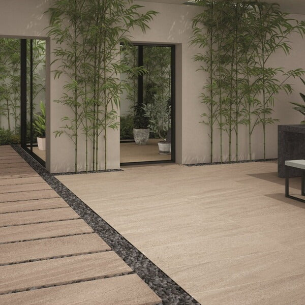 Cut Sample: Carleen Sand 20mm Outdoor Porcelain Tiles