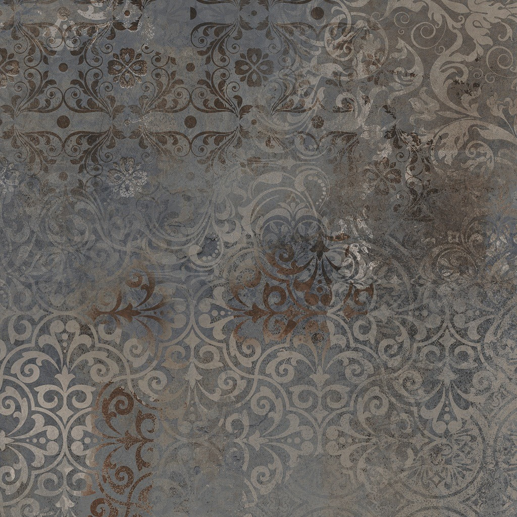 Carpet Blue Distressed Tiles