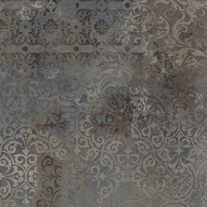 Carpet Blue Distressed Tiles