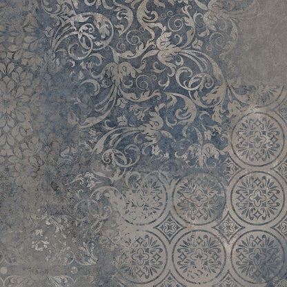 Carpet Blue Distressed Tiles