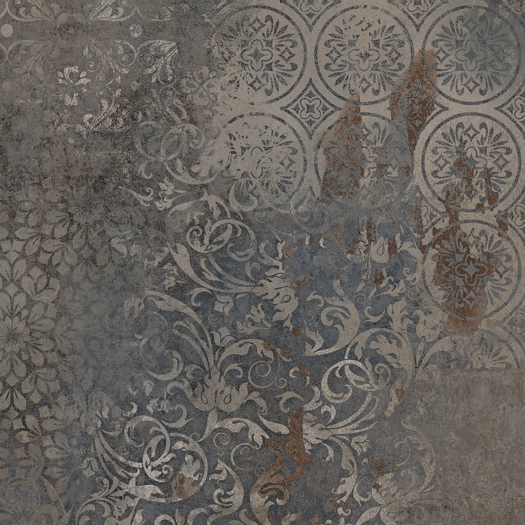 Carpet Blue Distressed Tiles