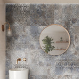 Carpet Blue Distressed Tiles