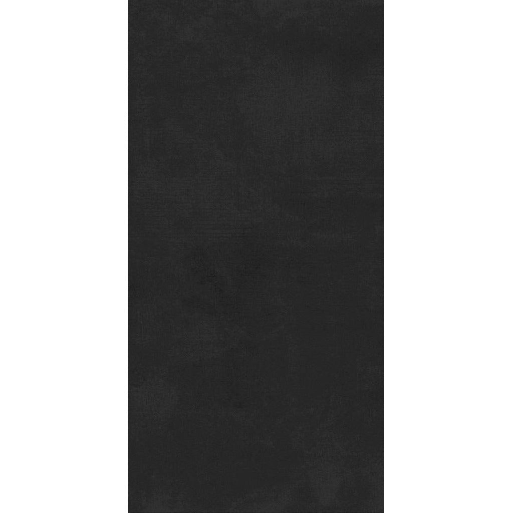 Cut Sample: Cemento Porcelain Matt Black Floor Tiles