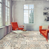 Cut Sample: Coventry Grey Patterned Floor Tiles