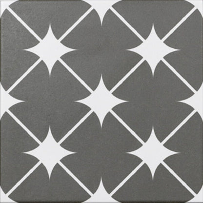 Cronos Grey Star Tiles - Matt