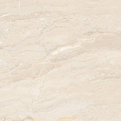 Dyna Large Cream Floor Tiles - Gloss, Rectified, Porcelain