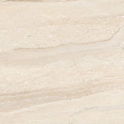 Dyna Large Cream Floor Tiles - Gloss, Rectified, Porcelain