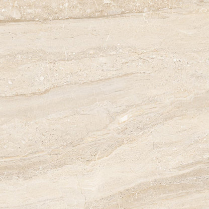 Dyna Large Cream Floor Tiles - Gloss, Rectified, Porcelain