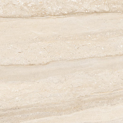 Dyna Large Cream Floor Tiles - Gloss, Rectified, Porcelain