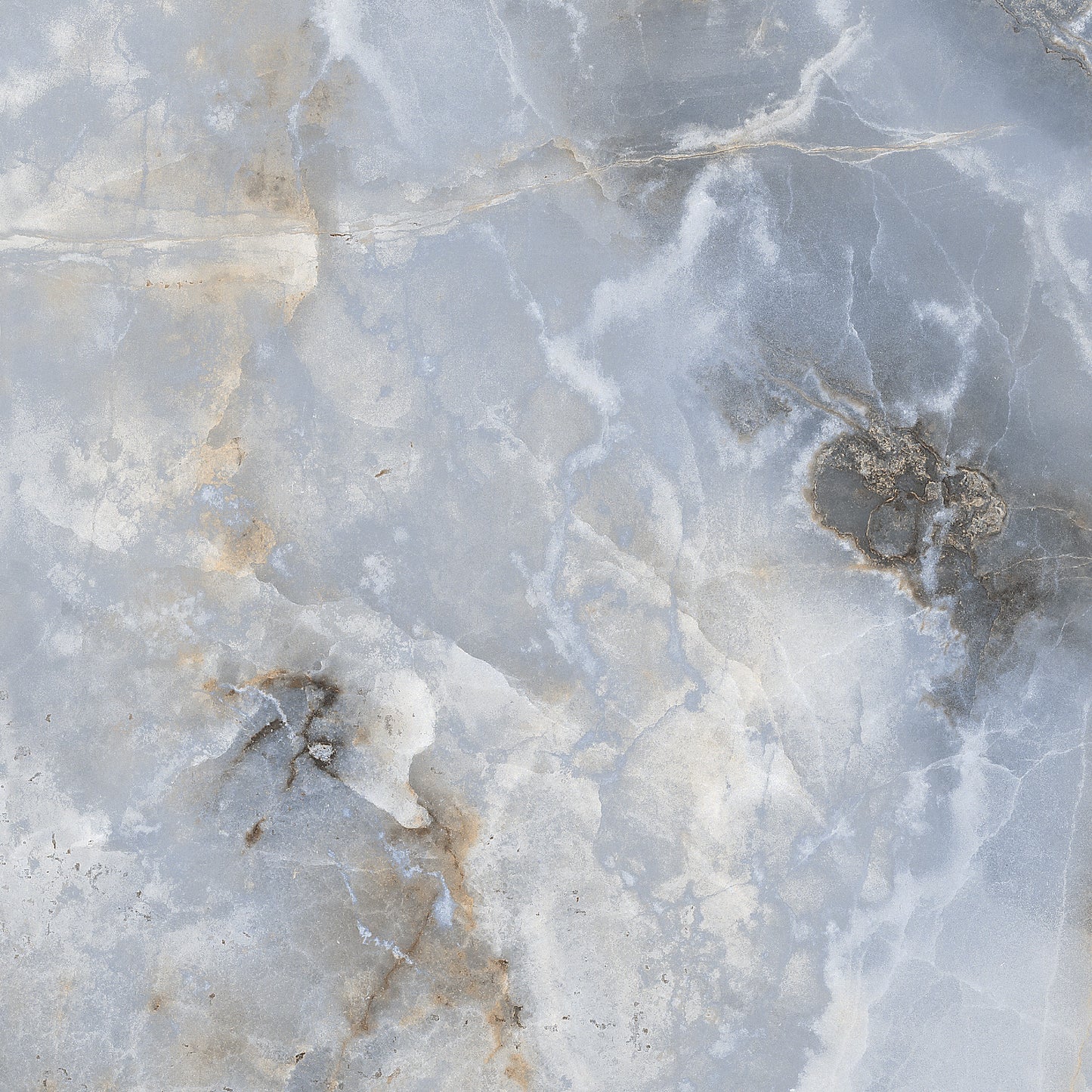 Darwen Blue Gloss Tiles - Marble Effect