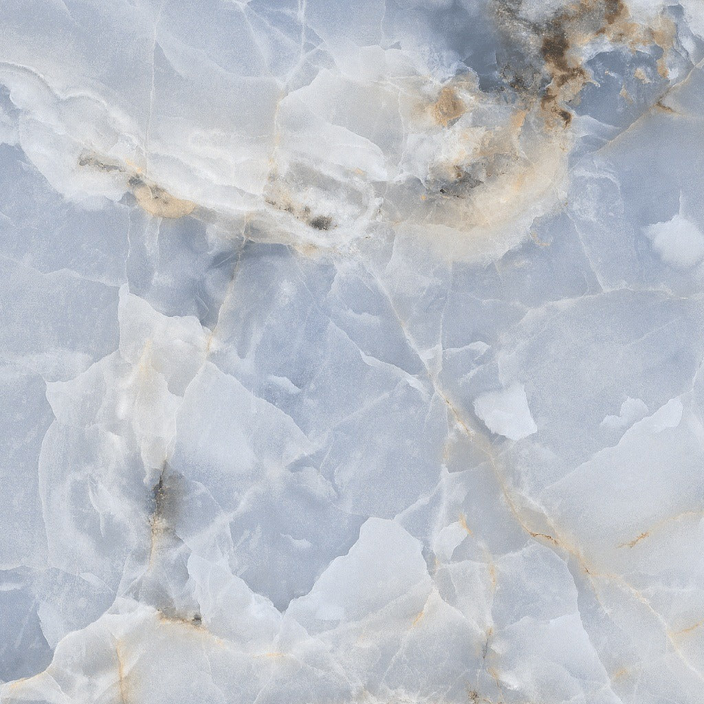 Darwen Blue Gloss Tiles - Marble Effect