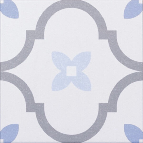Delfos Vintage Blue Pattern Tiles - Matt