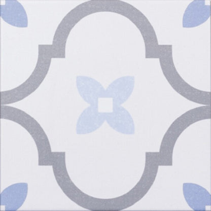 Delfos Vintage Blue Pattern Tiles - Matt