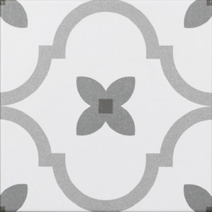 Delfos Vintage Grey Pattern Tiles - Matt