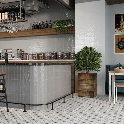 Delfos Vintage Grey Pattern Tiles - Matt
