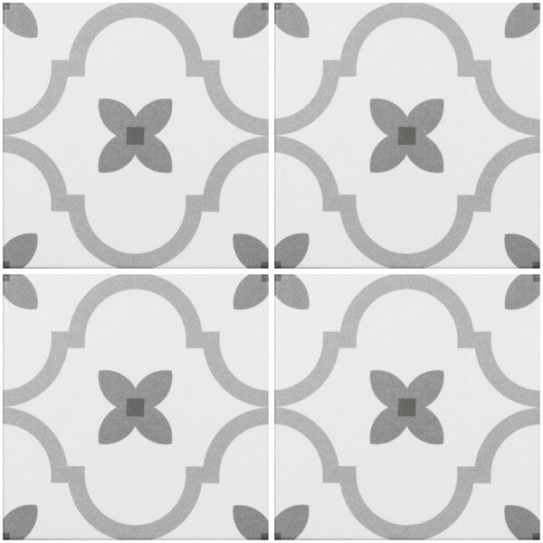 Delfos Vintage Grey Pattern Tiles