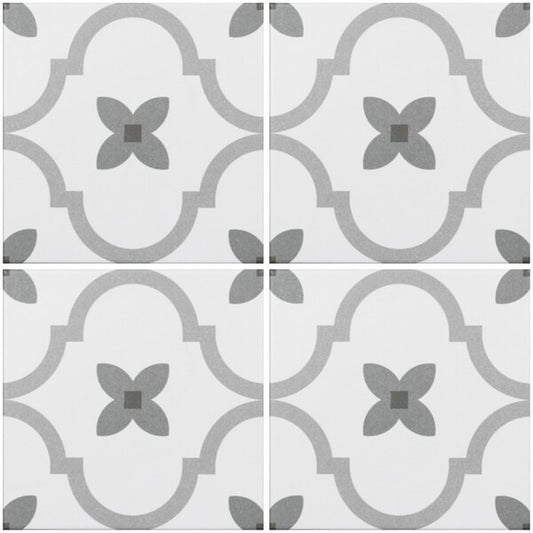 Delfos Vintage Grey Pattern Tiles