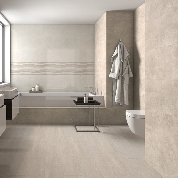 Delhi Beige Pattern Wave Tiles