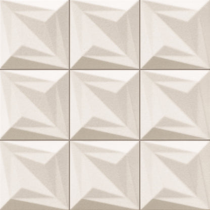 Delta White Triangle Tiles