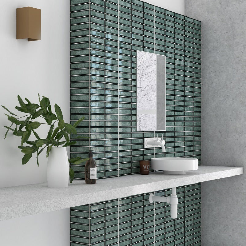 Cut Sample: Domino Green Kit Kat Tiles