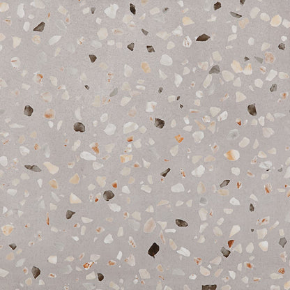 Doria Grey Terrazzo Tiles - Matt, Rectified