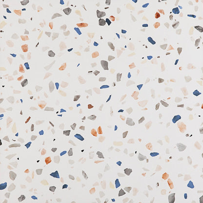 Doria Multi Pink and Blue Terrazzo Tiles - Rectified