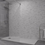 Cut Sample: Dorset Porcelain White Marble Wall Tiles
