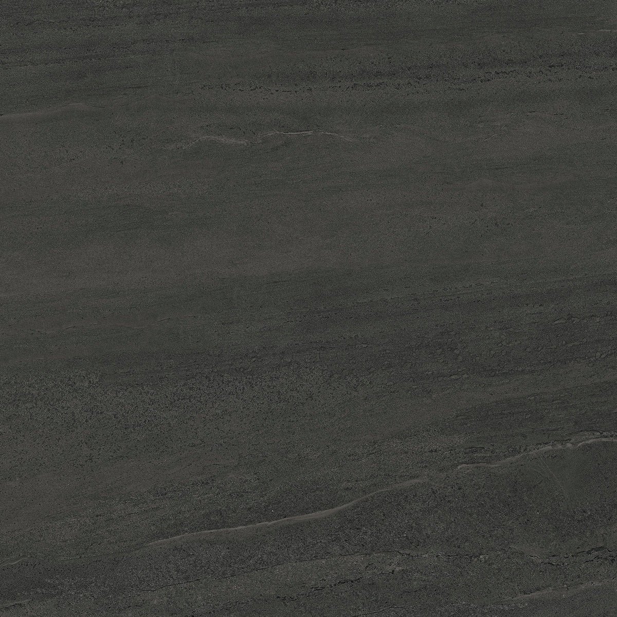 Dark charcoal gray stone or concrete texture with subtle natural tonal variation and fine surface striations.